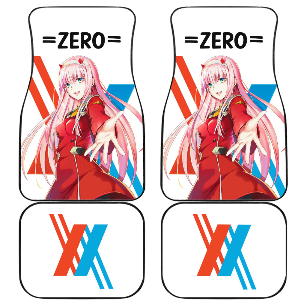 Zero Two Car Floor Mats Custom Darling In The Franxx Anime Car Accessories