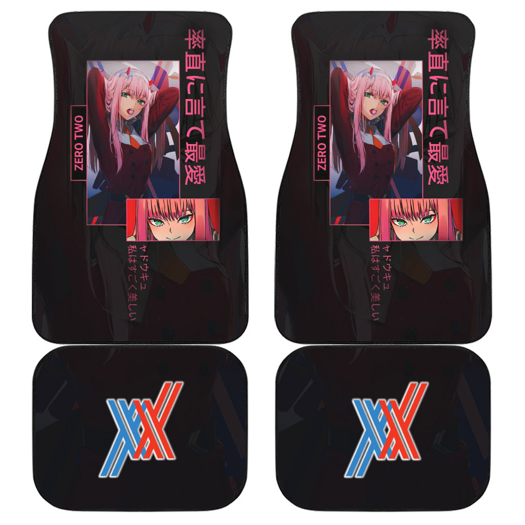 Zero Two Custom Darling In The Franxx Anime Car Accessories Car Floor Mats