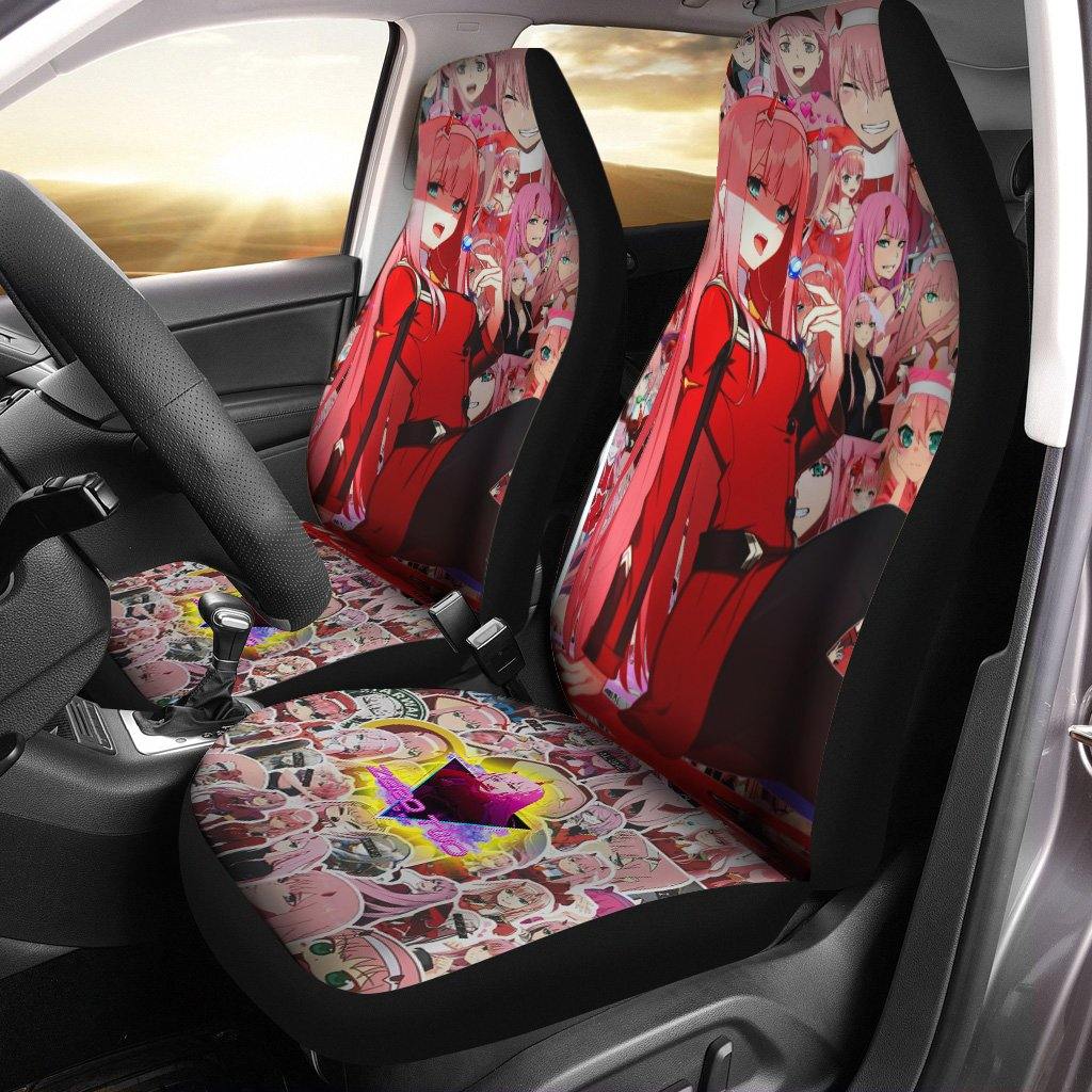 Zero Two Darling In The Franxx Anime Car Seat Covers Fan Gift