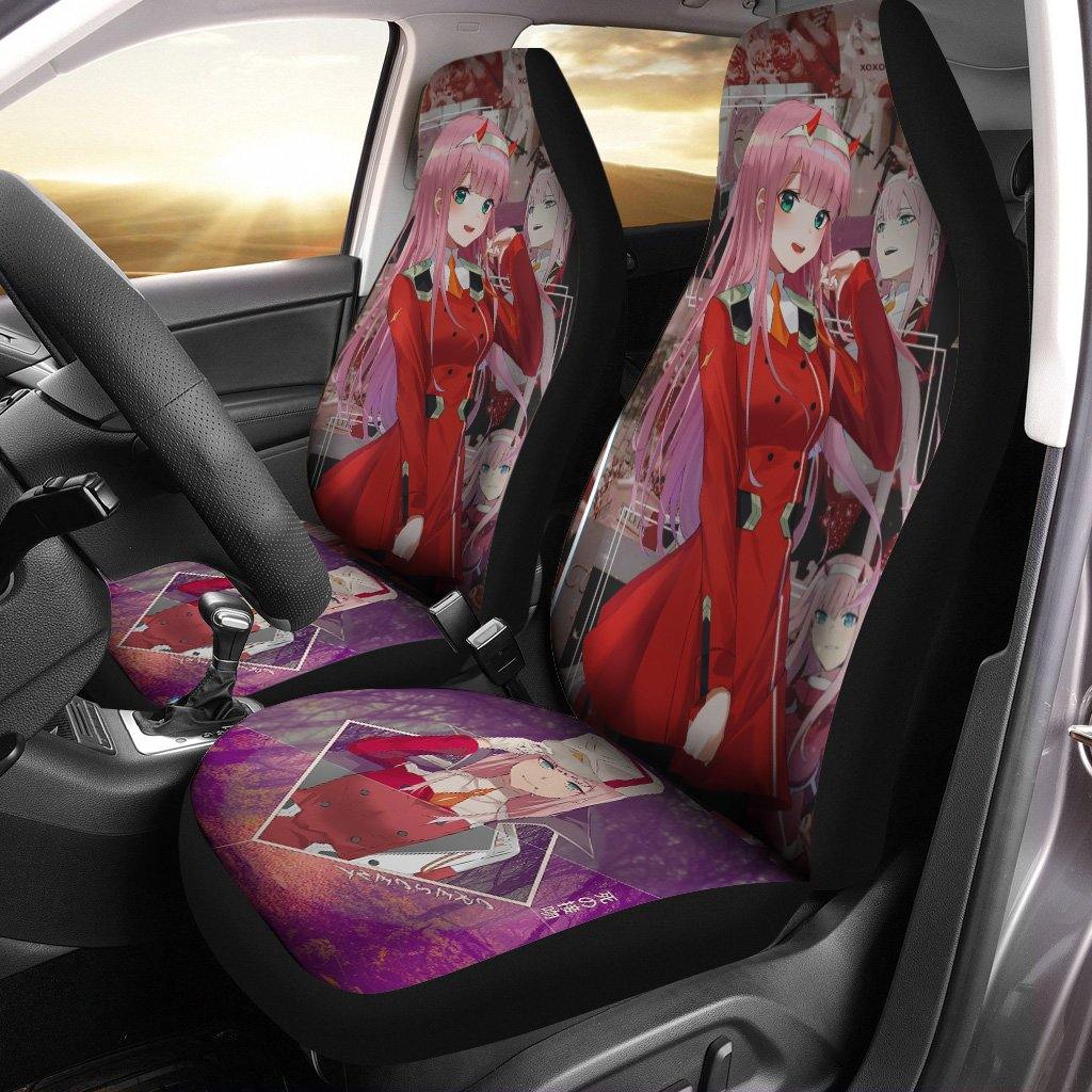 Zero Two Darling In The Franxx Anime Custom Car Seat Covers