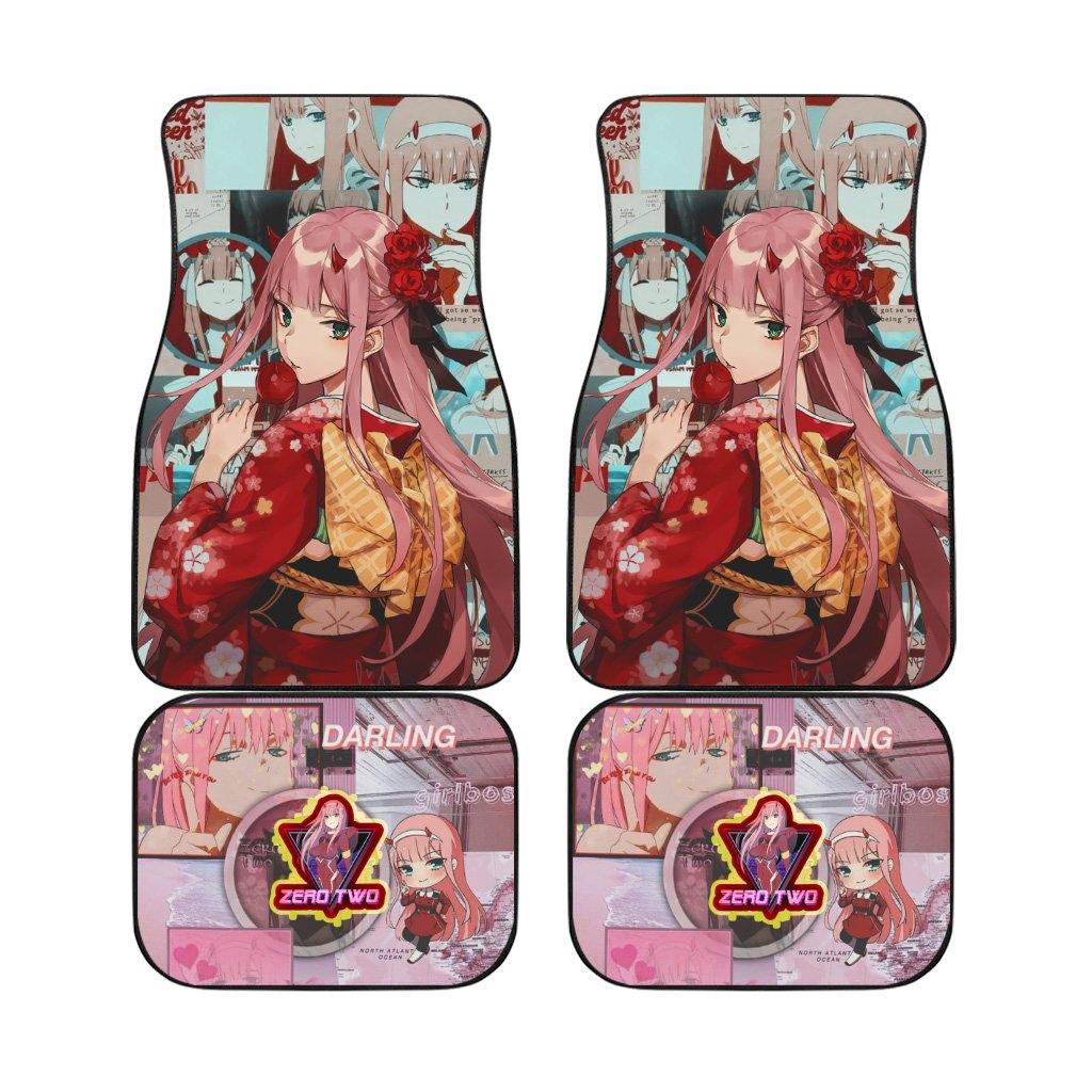 Zero Two Kimono Darling In The Franxx Anime Car Floor Mats Fan Gift