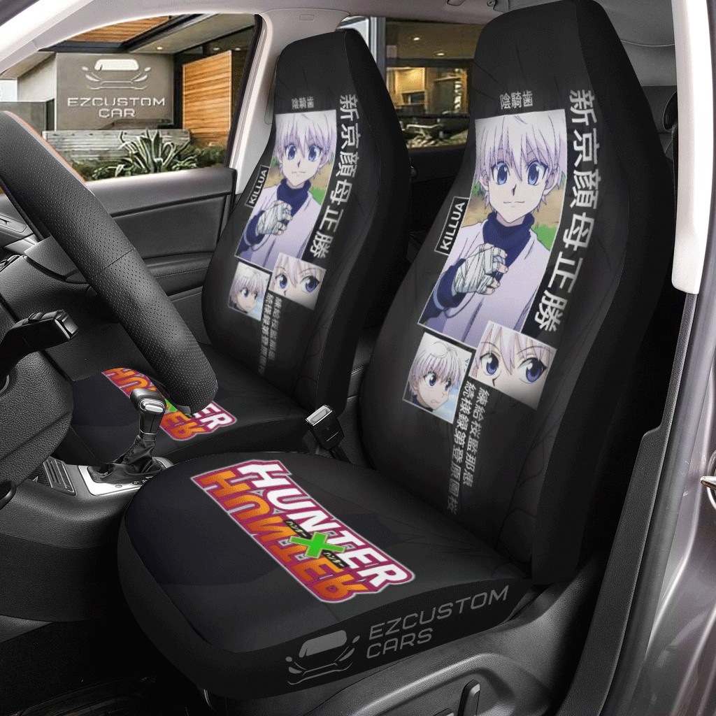 Zoldyck Killua Car Seat Covers Custom Hunter x Hunter Anime Car Accessories