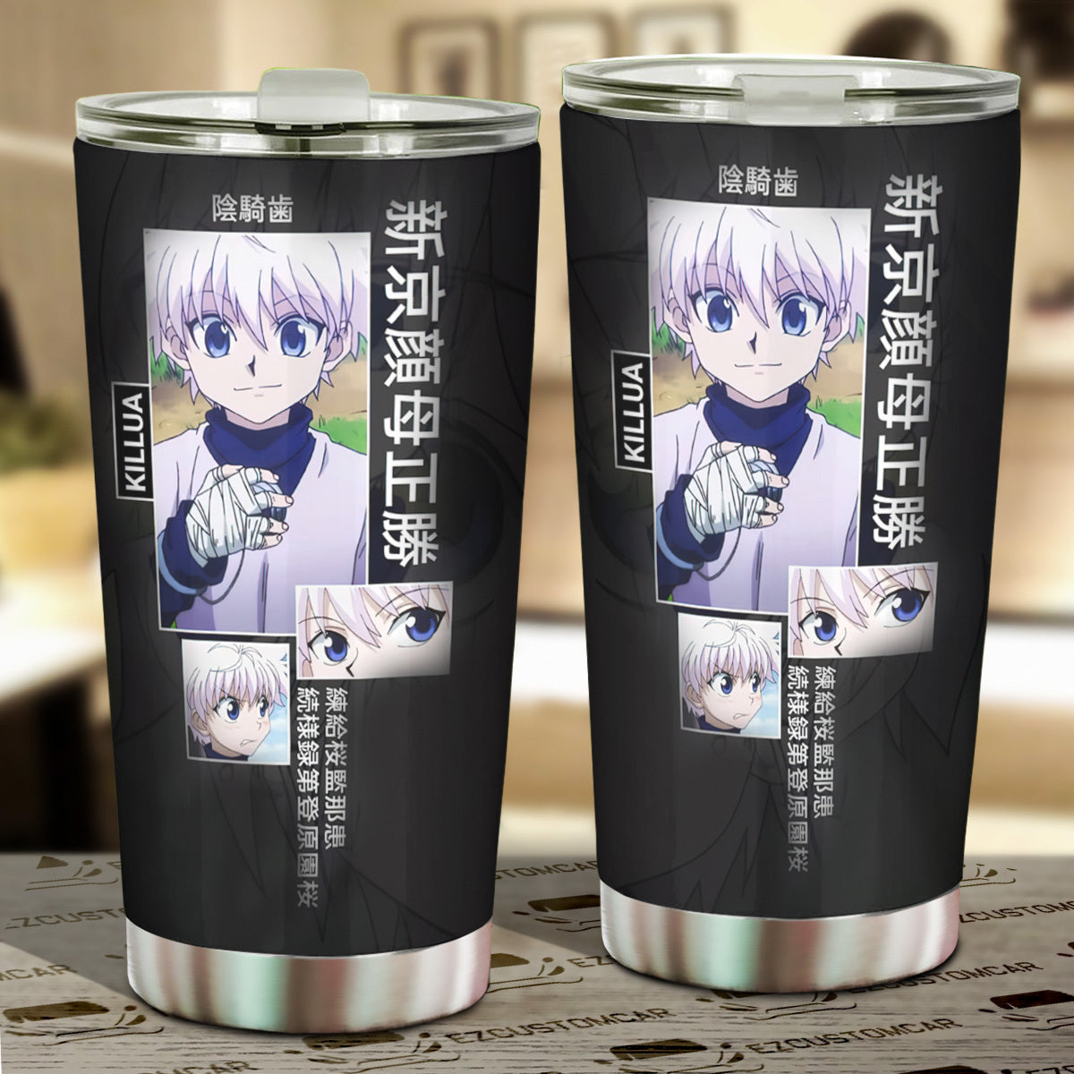 Zoldyck Killua Car Tumbler Cup Custom Hunter x Hunter Anime Car Accessories