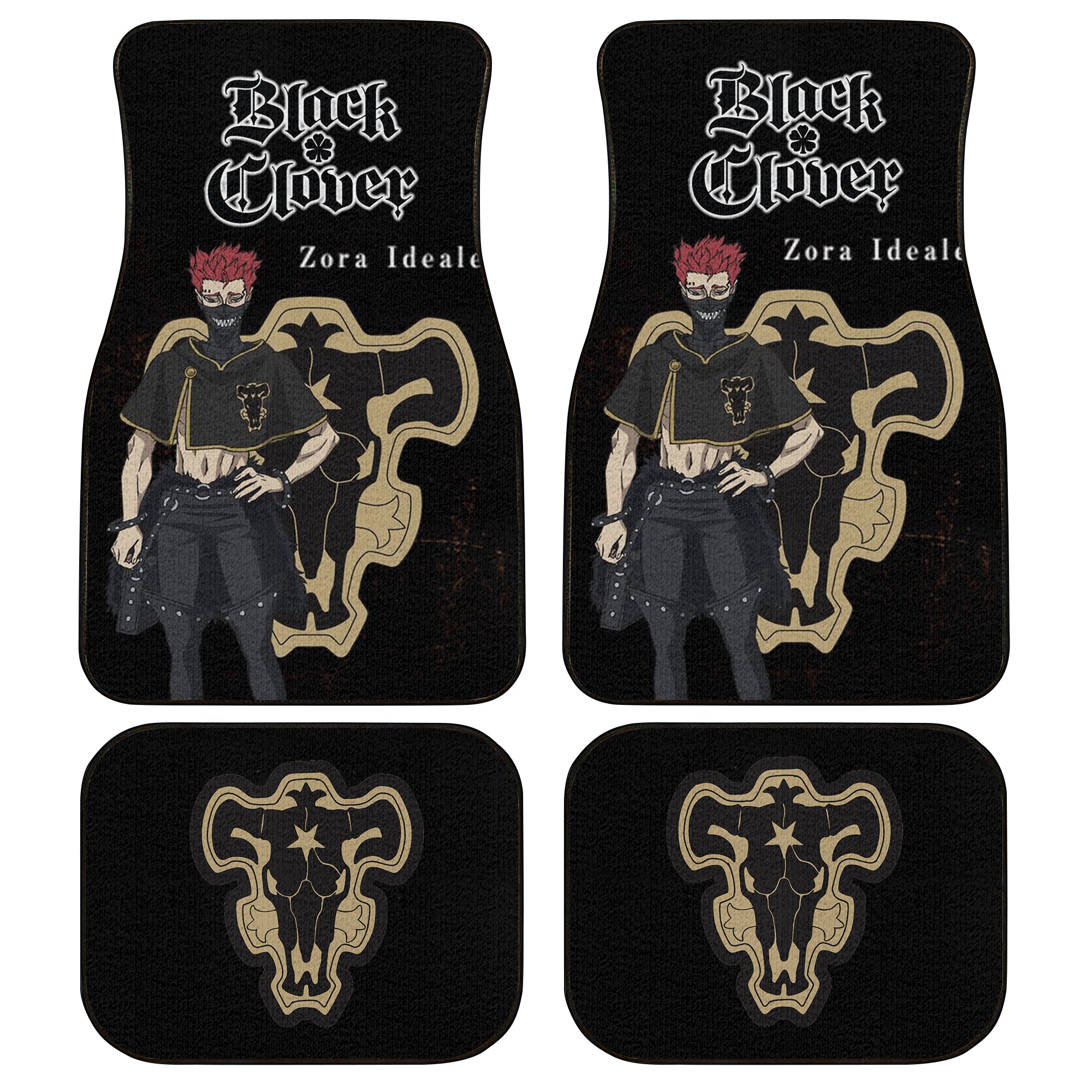 Zora Custom Car Floor Mats Black Clover Anime