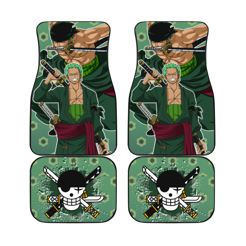 Zoro Car Floor Mats Custom Anime One Piece Car Accessories