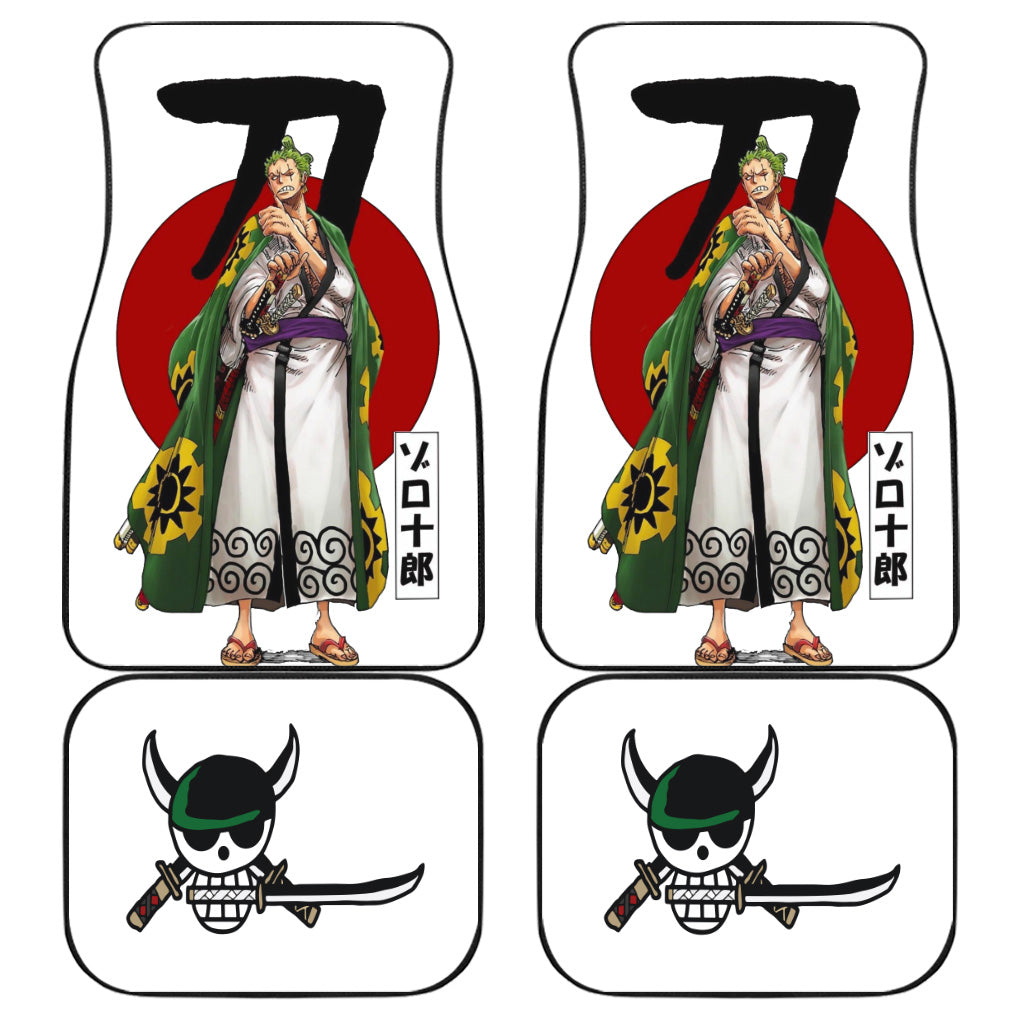 Zoro Car Floor Mats Custom One Piece Anime Car Accessories