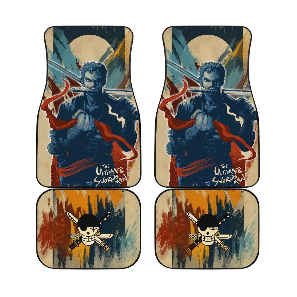 Zoro Ultimate Swordsman Car Floor Mats One Piece Anime