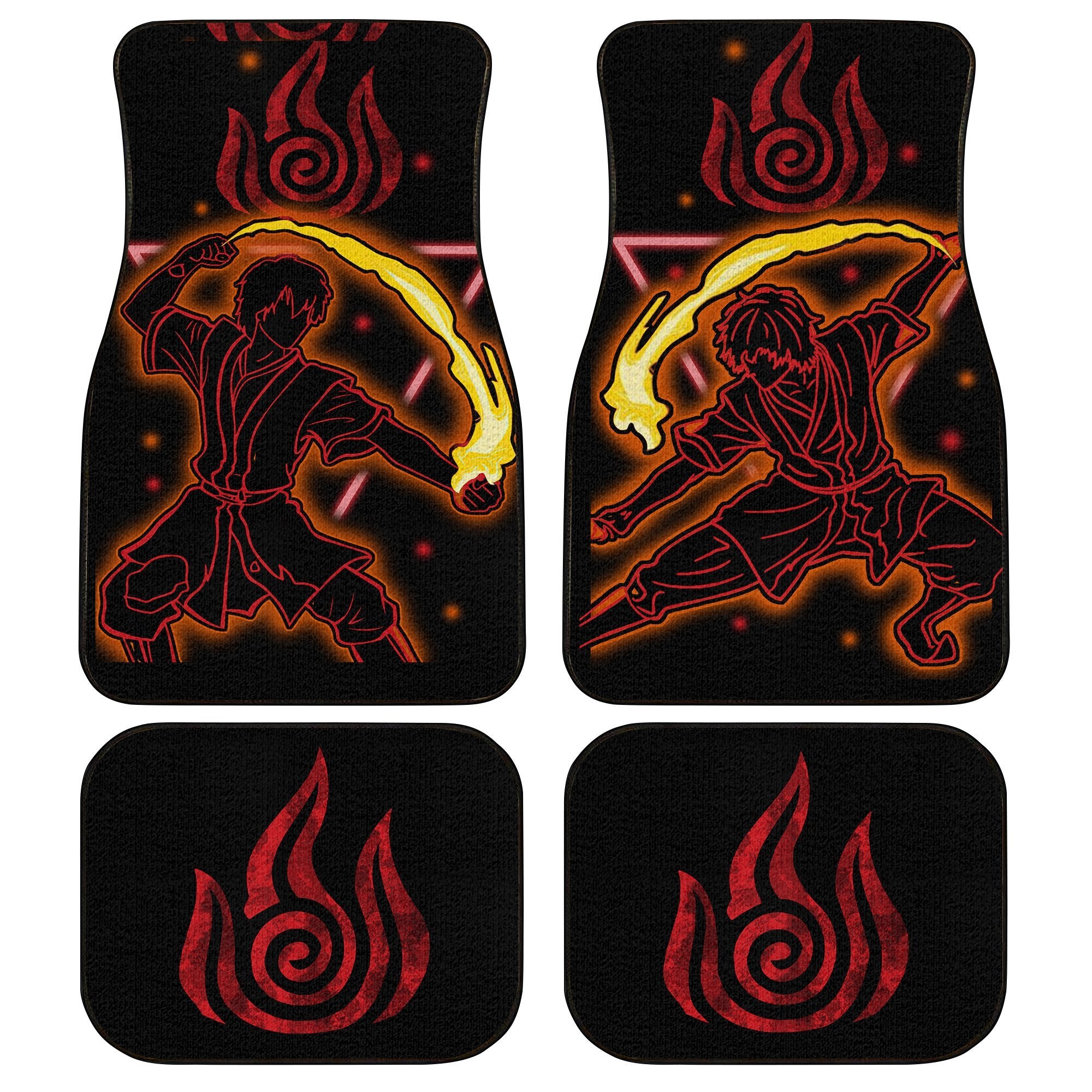 Zuko Car Floor Mats Custom Avatar: The Last Airbender Anime