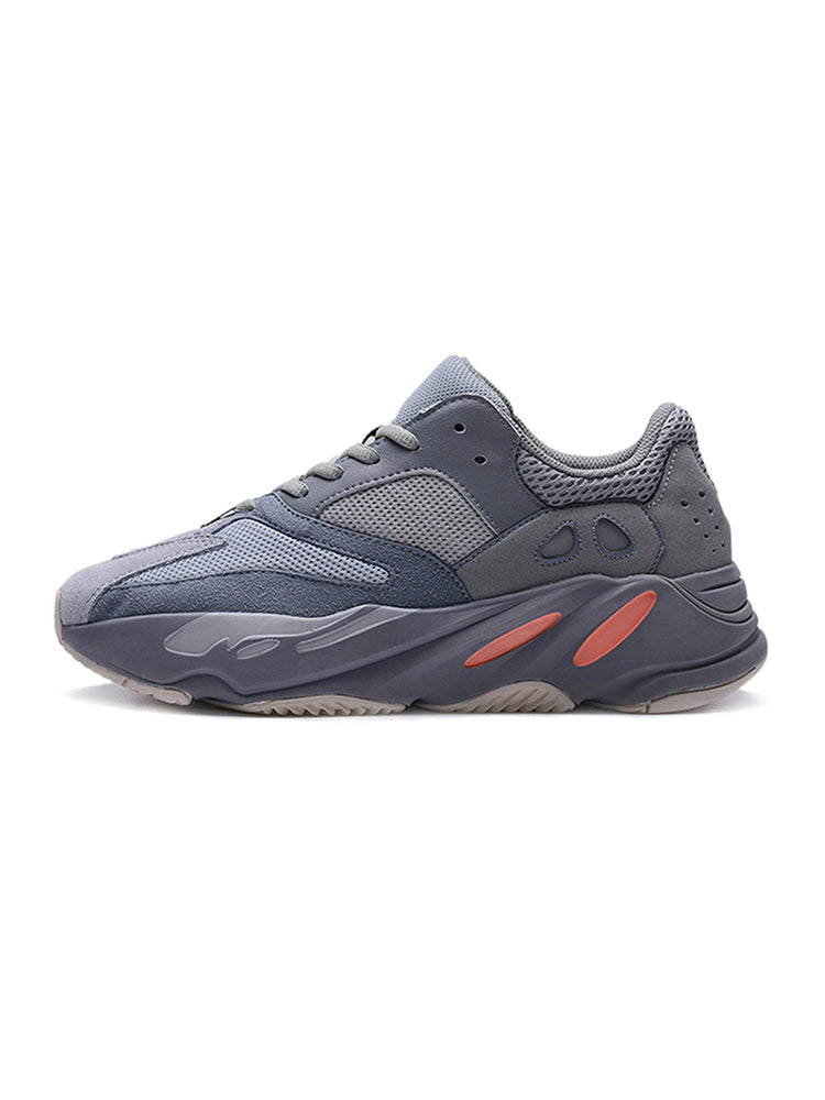 Gulongs BOOST 700 Ventilate Thick-Soled Sports Sneakers Grayish Orange